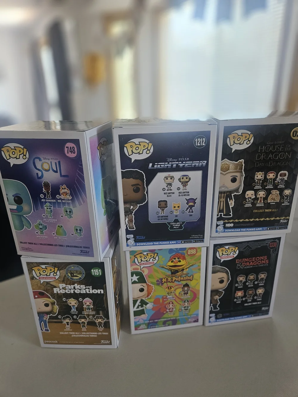 Funko Pop! Vinyl Figures Collection - White, Black, Purple, Blue Lot Of 6